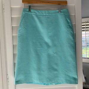 Vintage Blue Pencil Skirt with Pockets 60s Max Men